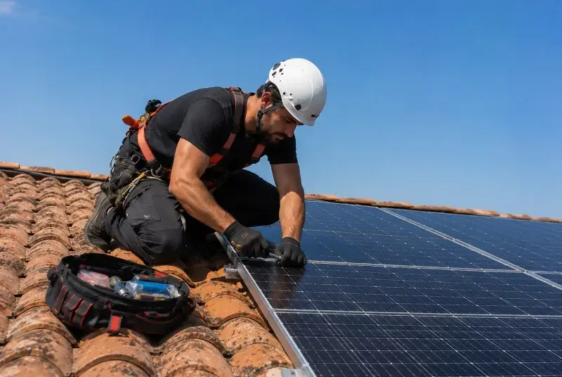 Maintenance et monitoring de panneaux solaires à Saint-Malô-du-Bois